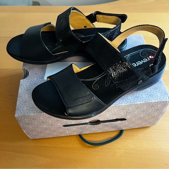 NIB Revere Como Leather Sandals, Adjustable sz 8 - Picture 9 of 14